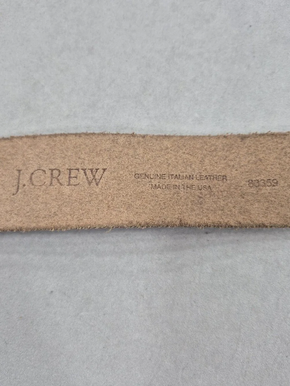 Crew belt women's Sm brown chunky distressed Italian leather solid brass buckle - Picture 9 of 13